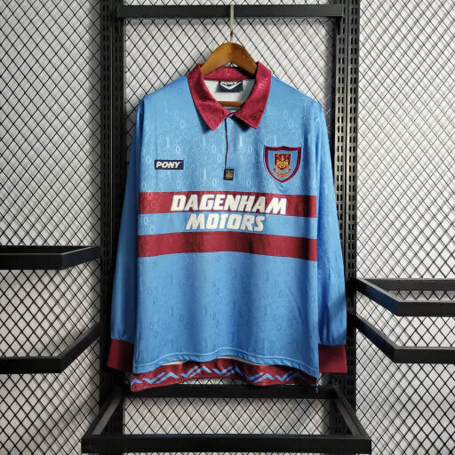 Camisa West Ham Retrô II 95/97 Manga Longa - Masculina