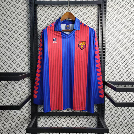 Camisa Barcelona Retrô 1992 Manga Longa - Masculina