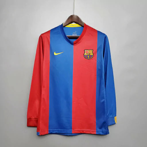 Camisa Barcelona Retrô 06/07 Manga Longa - Masculina