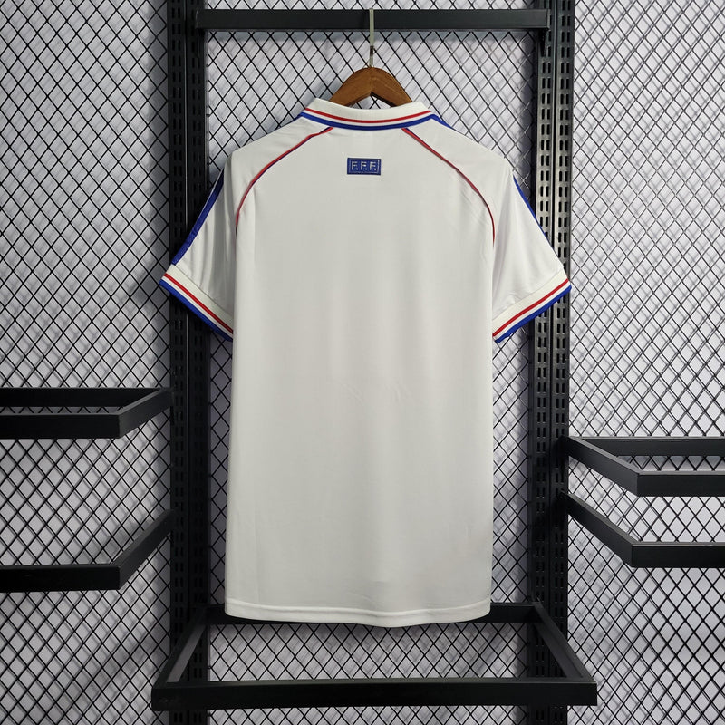 Camisa França Away 1998 Retrô - Branca