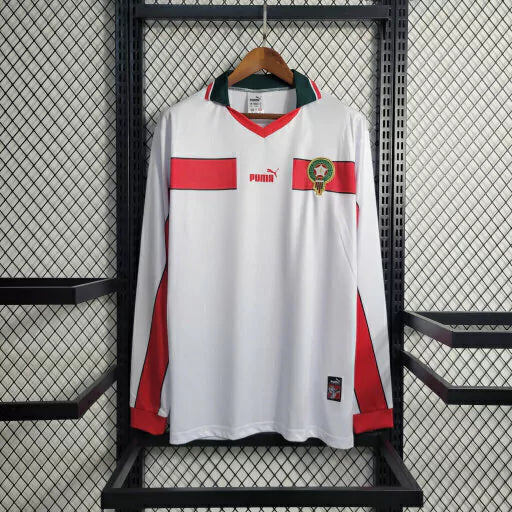 Camisa Marrocos Retrô II 1998 Manga Longa - Masculina