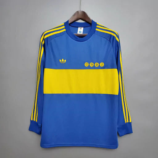 Camisa Boca Juniors Retrô 1981 Manga Longa - Masculina