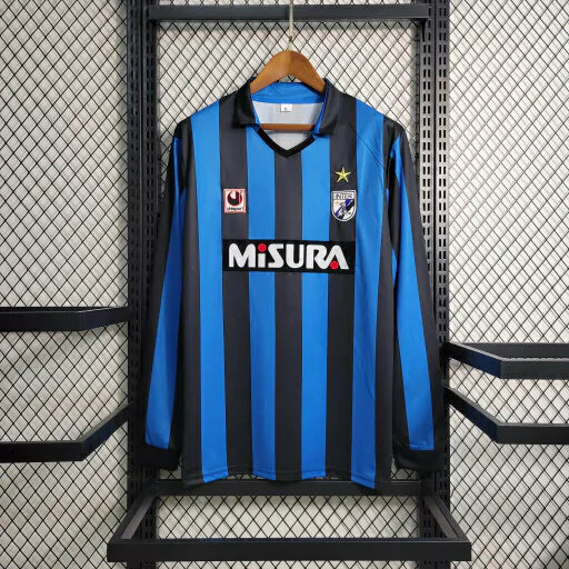 Camisa Inter de Milão Retrô 1988 Manga Longa - Masculina