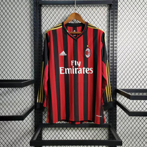 Camisa Milan Retrô 13/14 Manga Longa - Masculina