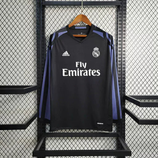 Camisa Real Madrid Retrô 16/17 II Manga Longa - Masculina