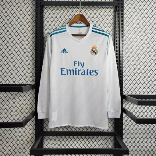 Camisa Real Madrid Retrô 17/18 I Manga Longa - Masculina