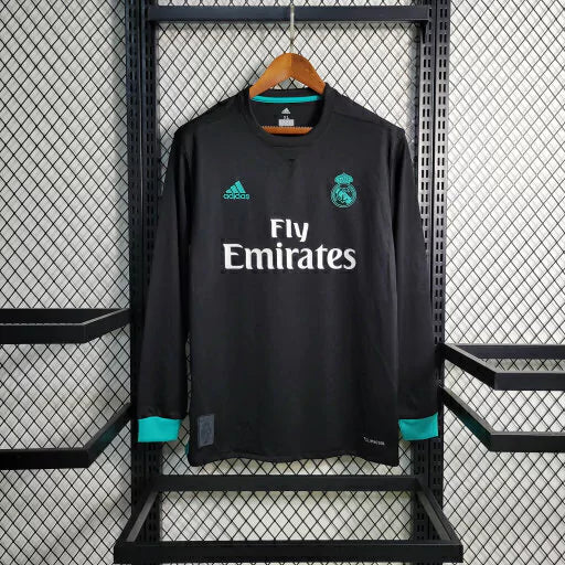 Camisa Real Madrid Retrô 17/18 II Manga Longa - Masculina