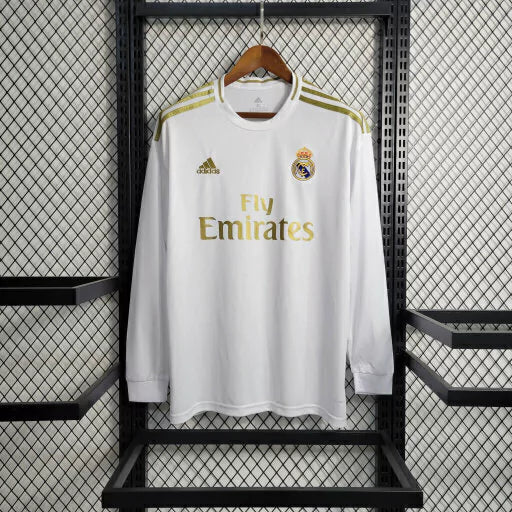 Camisa Real Madrid Retrô 19/20 Manga Longa - Masculina