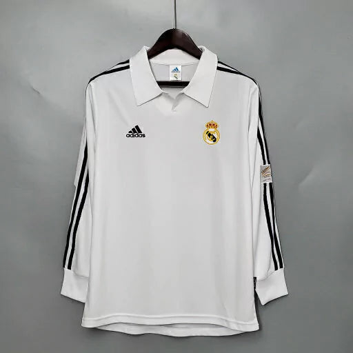 Camisa Real Madrid Retrô 2002 Manga Longa - Masculina