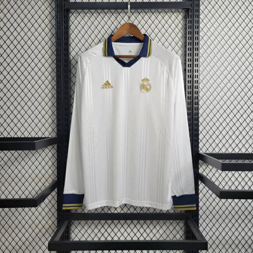 Camisa Real Madrid Retrô Treino 19/20 Manga Longa - Masculina