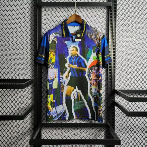 Camisa Inter de Milão Retrô "Ronaldo" 97/98 - Masculina