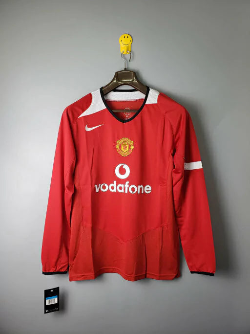 Camisa Manchester United Retrô 2005 Manga Longa - Masculina