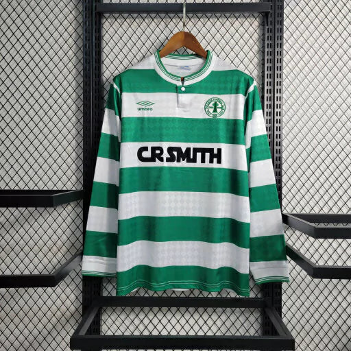 Camisa Celtic Manga Longa Retrô 87/88 - Masculina