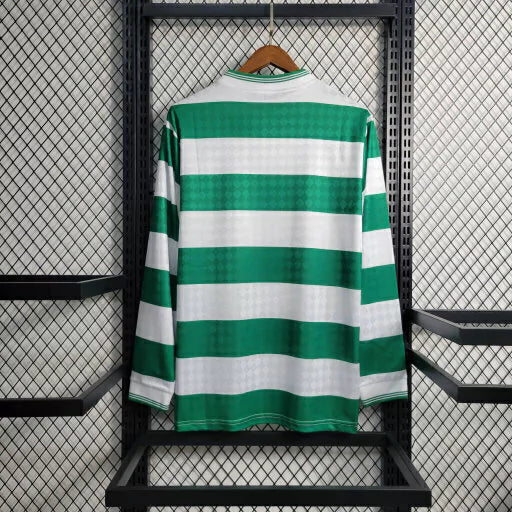 Camisa Celtic Manga Longa Retrô 87/88 - Masculina