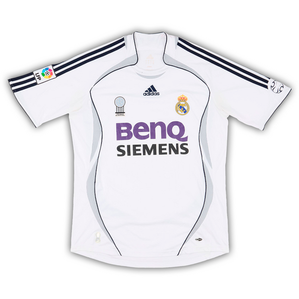 Camisa Real Madrid Home 06/07 Retrô - Branca