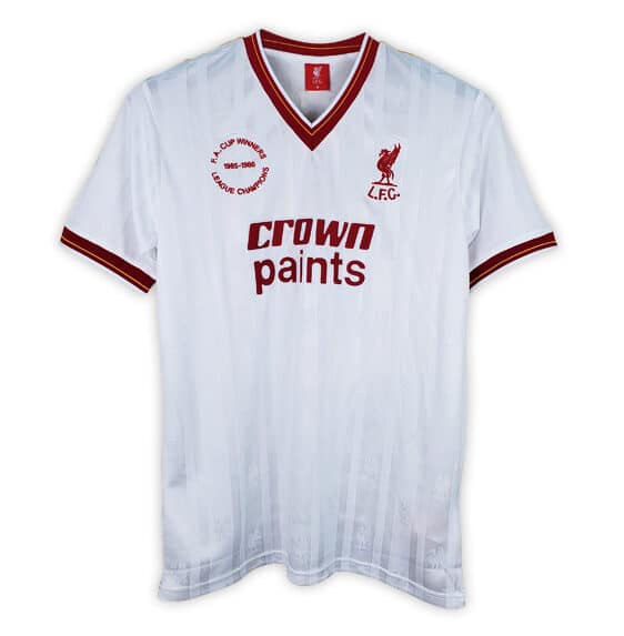 Camisa Liverpool Branca 85/86 Retrô