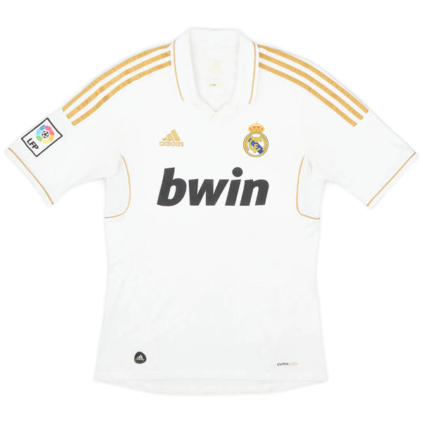 Camisa Real Madrid Home 11/12 Retrô - Branca e Dourada