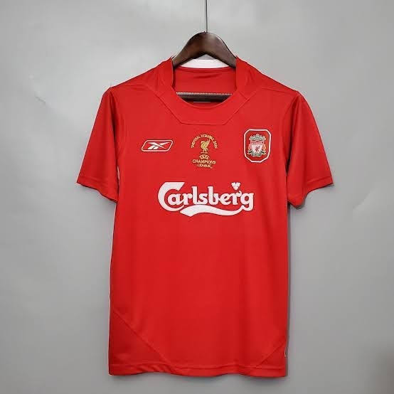 Camisa Liverpool Vermelha 04/05 Retrô